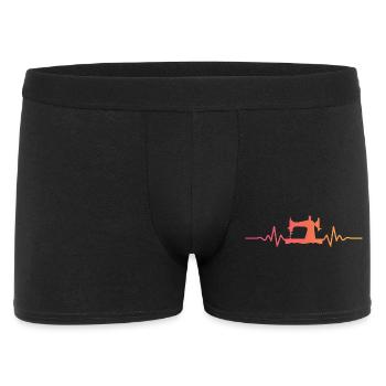 Nähmaschinen-Schneiderin von Sonnenuntergang - Männer Boxer Shorts - Schwarz - Vorne