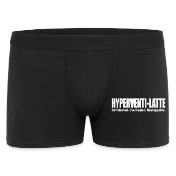 Hyperventi-Latte Coffee Lovers Caffein Heat Run - Men's Boxer Shorts - black - Front