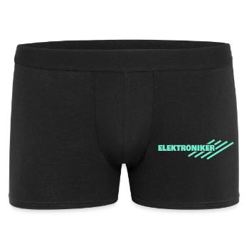 Elektroniker als Beruf - Männer Boxer Shorts - Schwarz - Vorne
