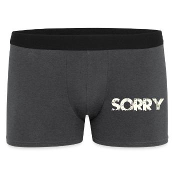 s tut mir leid, - Männer Boxer Shorts - Anthrazit - Vorne