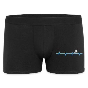 Sailing Sailboat Catamaran Owner Skipper - Men's Boxer Shorts - black - Front