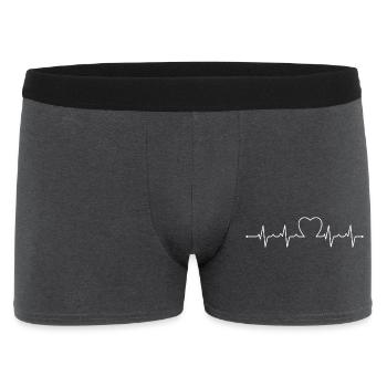 Heartbeat love - Men's Boxer Shorts - charcoal grey - Front