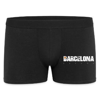 Barcelona Bold Distressed Type - Men's Boxer Shorts - black - Front