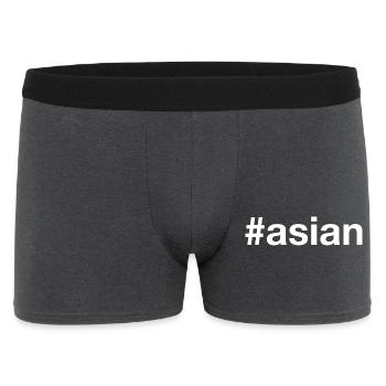 ASIAN Asia Hashtag - Men's Boxer Shorts - charcoal grey - Front