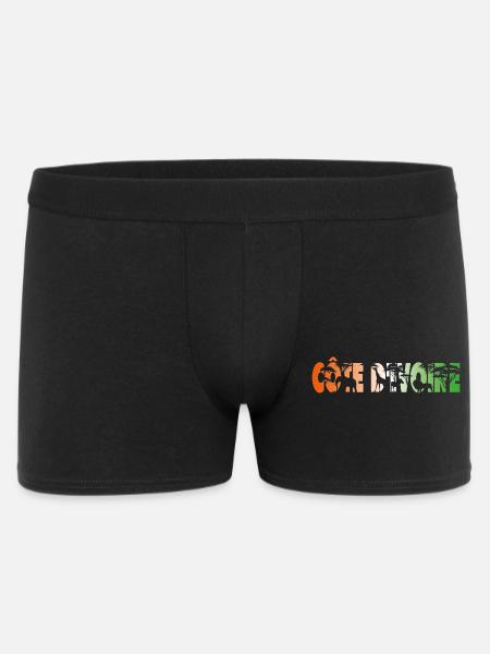 Elfenbeinküste - Männer Boxer Shorts - Schwarz