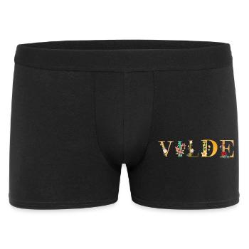 VILDE name decorated with flowers - Men's Boxer Shorts - black - Front