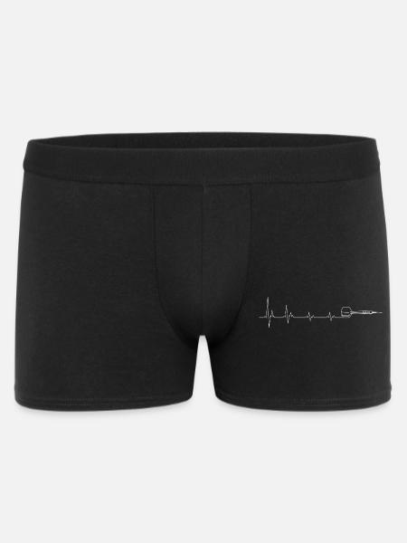 Chirurgischer Herzschlag Medizinisches Kunstdesign - Männer Boxer Shorts - Schwarz