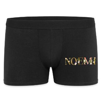 NOEMI name decorated with flowers - Men's Boxer Shorts - black - Front