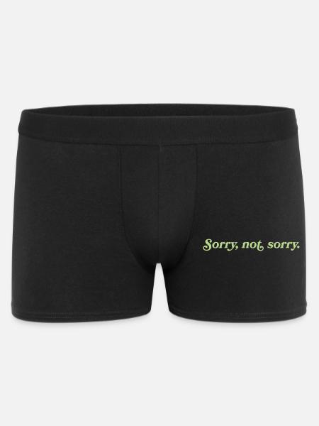Désolé, pas désolé – Cheeky Attitude - Boxer Homme - noir