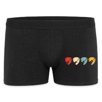Acoustic Guitar Heart Musical Design - Men's Boxer Shorts - black - Front