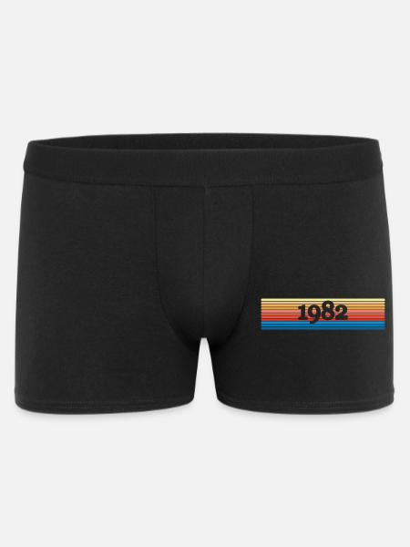 1982 - Männer Boxer Shorts - Schwarz