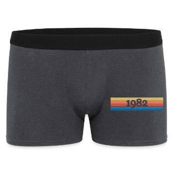 1982 - Männer Boxer Shorts - Anthrazit - Vorne
