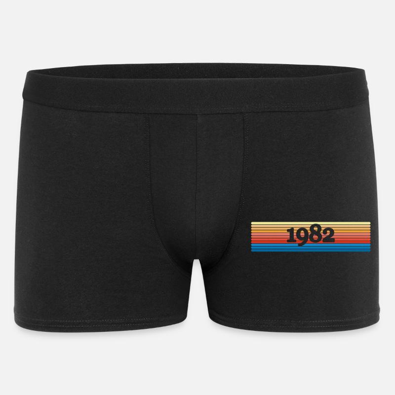 1982 - Männer Boxer Shorts - Schwarz