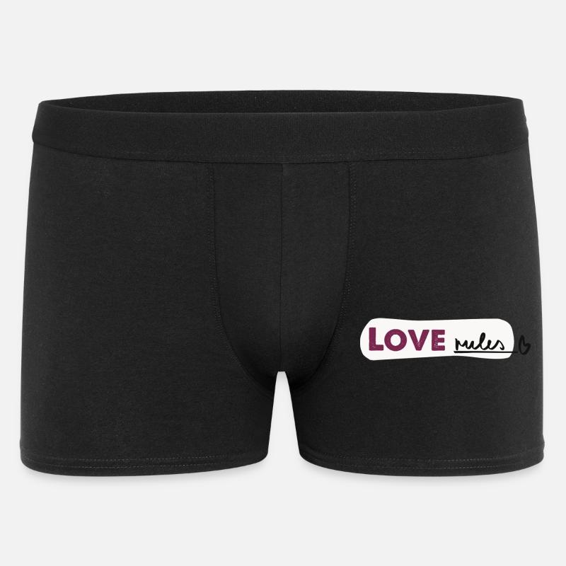 Love rules - Spruch Handlettering - Männer Boxer Shorts - Schwarz