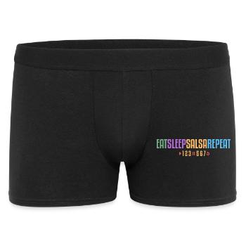 Manger Dormir Salsa Répéter – 123-567 - Boxer Homme - noir - Devant