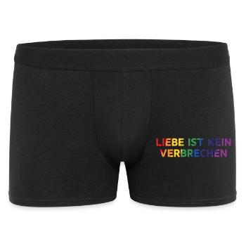 L’amour n’est pas un crime – déclaration de fierté - Boxer Homme - noir - Devant