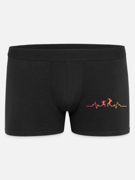 Sunset Heartbeat Fencing - Men's Boxer Shorts - black