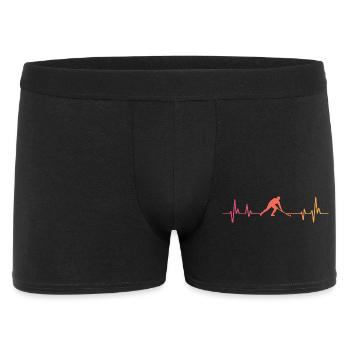 Field hockey, sunset heartbeat, field hockey - Men's Boxer Shorts - black - Front