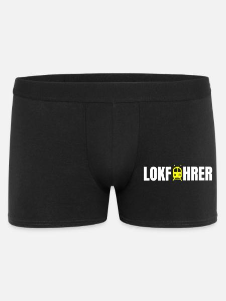 Lokführer Design - Männer Boxer Shorts - Schwarz