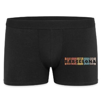Mosaïque de la Skyline de Barcelone - Boxer Homme - noir - Devant