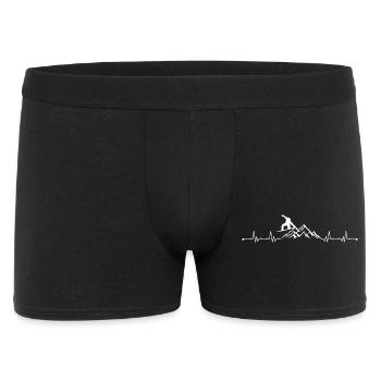 Grimpeur Heartbeat Scène de montagne - Boxer Homme - noir - Devant