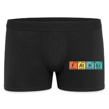 Vater-Element - Männer Boxer Shorts - Schwarz - Vorne