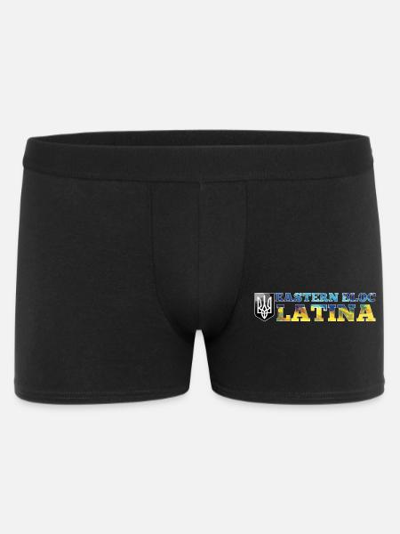 Ostblock Latina Ukrainerin Ukraine Geschenk - Männer Boxer Shorts - Schwarz