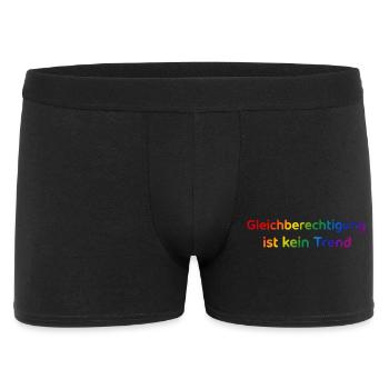 Equality is not a trend rainbow - Men's Boxer Shorts - black - Front