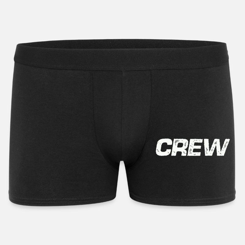 crew - Männer Boxer Shorts - Schwarz