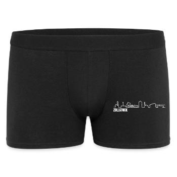 Zollstock_skyline_weiss_einfach - Boxer Homme - noir - Devant