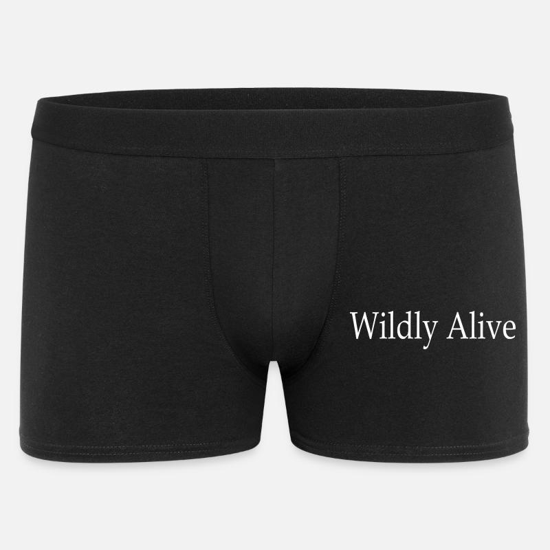 Wildly Alive - Men's Boxer Shorts - black