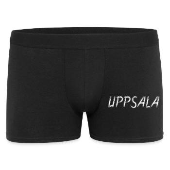 Uppsala Sweden Grunge-Stil-Pinsel - Männer Boxer Shorts - Schwarz - Vorne