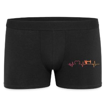 Sewing machine sunset heartbeat sewing - Men's Boxer Shorts - black - Front
