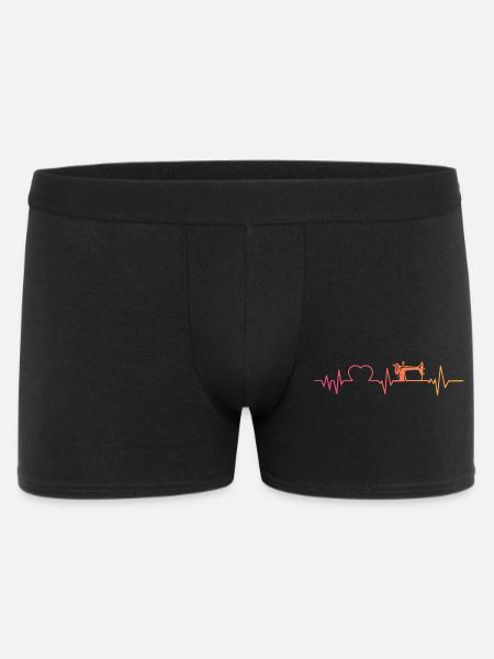 Sewing machine sunset heartbeat sewing - Men's Boxer Shorts - black