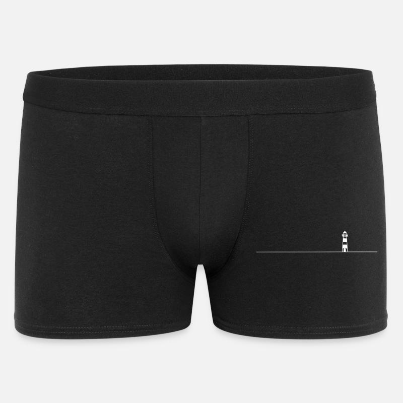 Leuchtturm - Männer Boxer Shorts - Schwarz