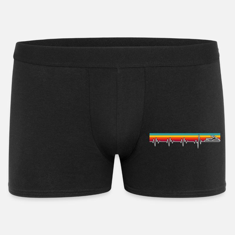 Jetski am Puls des Meeres - Männer Boxer Shorts - Schwarz