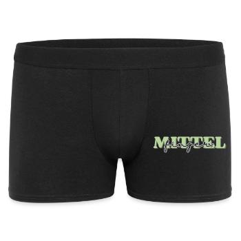 Mittefinger, Stinkefinger, find ich doof - Männer Boxer Shorts - Schwarz - Vorne