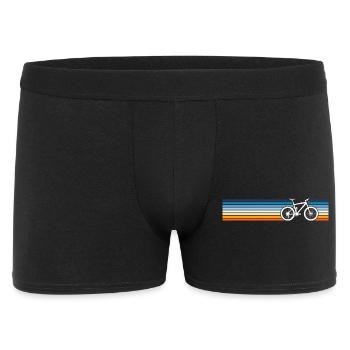 Vibrant vélo coucher de soleil silhouette design - Boxer Homme - noir - Devant