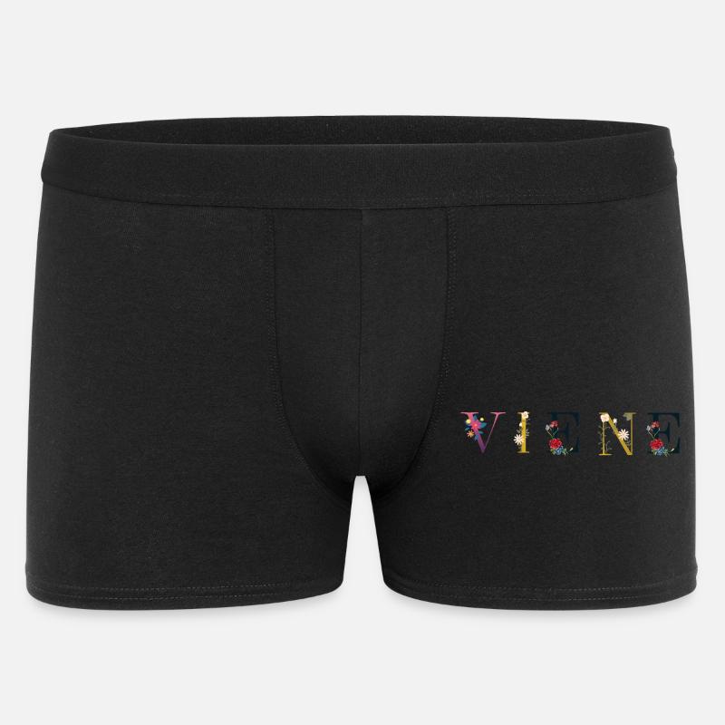 Wien - Männer Boxer Shorts - Schwarz