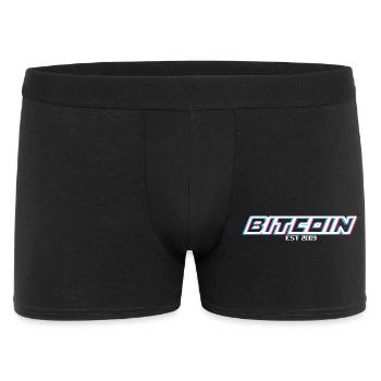 Bitcoin est 2009 - Variant - Männer Boxer Shorts - Schwarz - Vorne