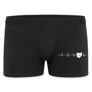 Ohio State Heartbeat EKG Proud USA State Roots - Men's Boxer Shorts - black - Front