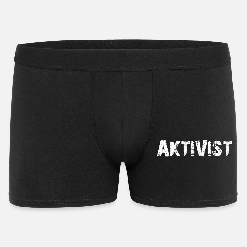 AKTIVIST - Männer Boxer Shorts - Schwarz