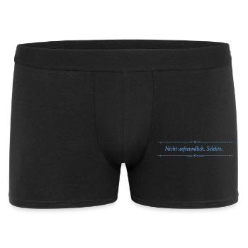 Nicht unfreundlich Selektiv Typo-Print - Männer Boxer Shorts - Schwarz - Vorne