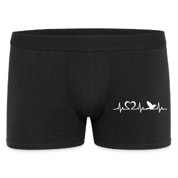Battements de cœur d’oiseaux Amour d’oiseaux - Boxer Homme - noir - Devant
