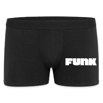 Funk logo - Men's Boxer Shorts - black - Front