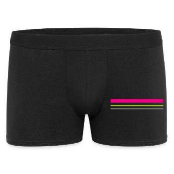 T-shirt features colors pink green gray gift idea - Men's Boxer Shorts - black - Front