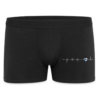 Heartbeat Love Finlande Drapeau - Boxer Homme - noir - Devant