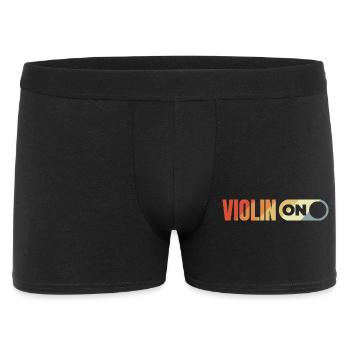 Vintage Violine - Männer Boxer Shorts - Schwarz - Vorne