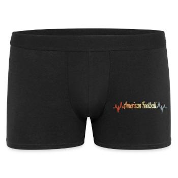 American Football Heart Line Retro Look - Men's Boxer Shorts - black - Front