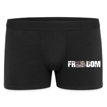 Patriotic USA Home Map Grunge Tee - Men's Boxer Shorts - black - Front